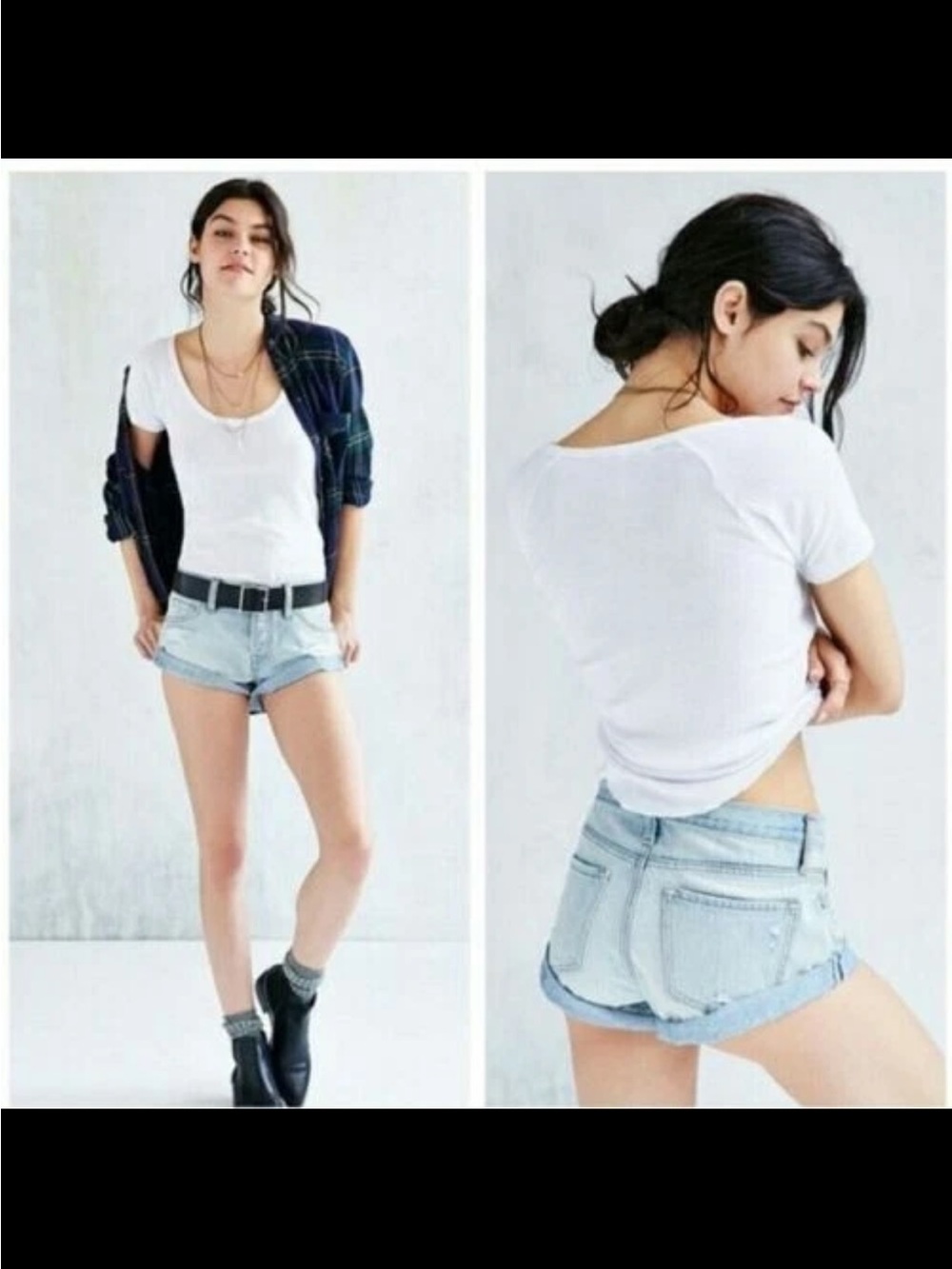 BDG- Urban Outfitters- Light Blue Distressed Slayer Denim Shorts SIZE: 31W NWTS*